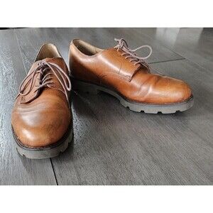 POLO Ralph Lauren Brown Leather Oxford Dress Shoes 10D Odis Academia Career Work